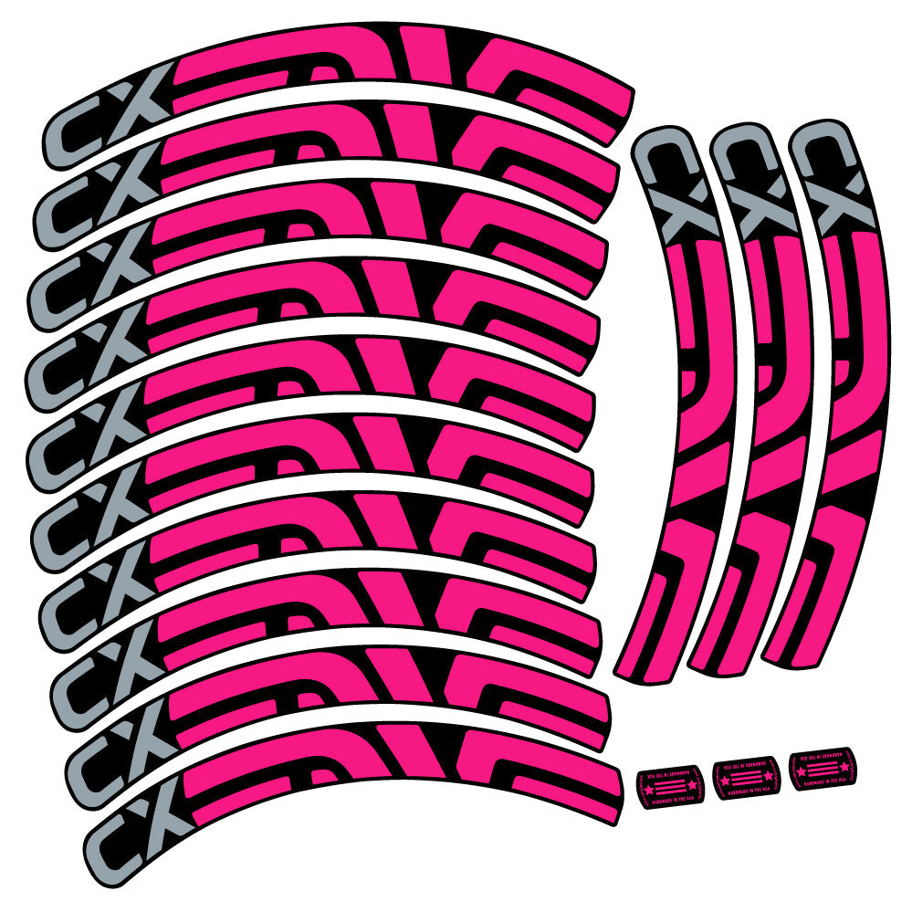 Stickers Enve CX compatibles Autocollants roues VTT 29"