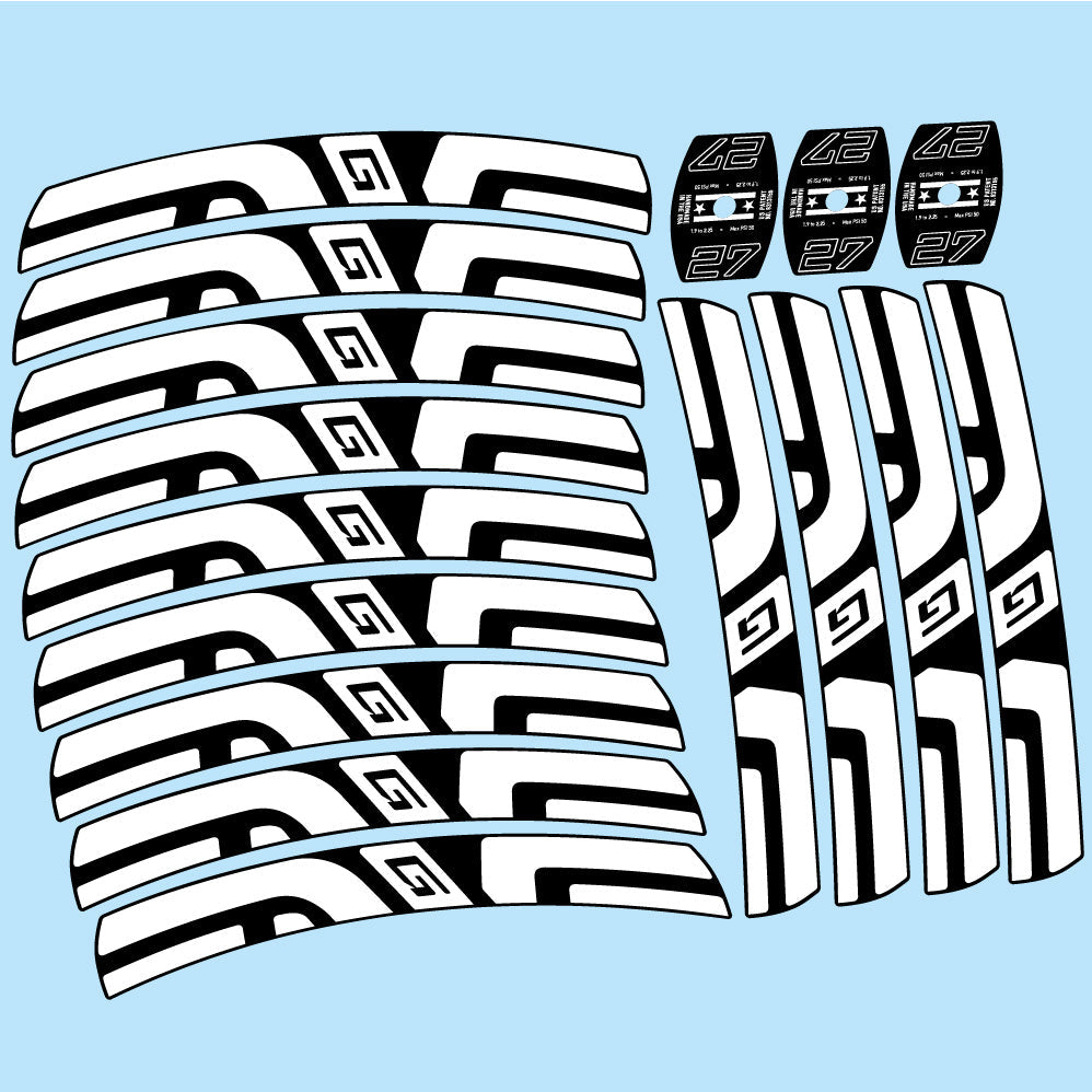 Stickers Enve G27 compatibles Autocollants roues VTT 29"