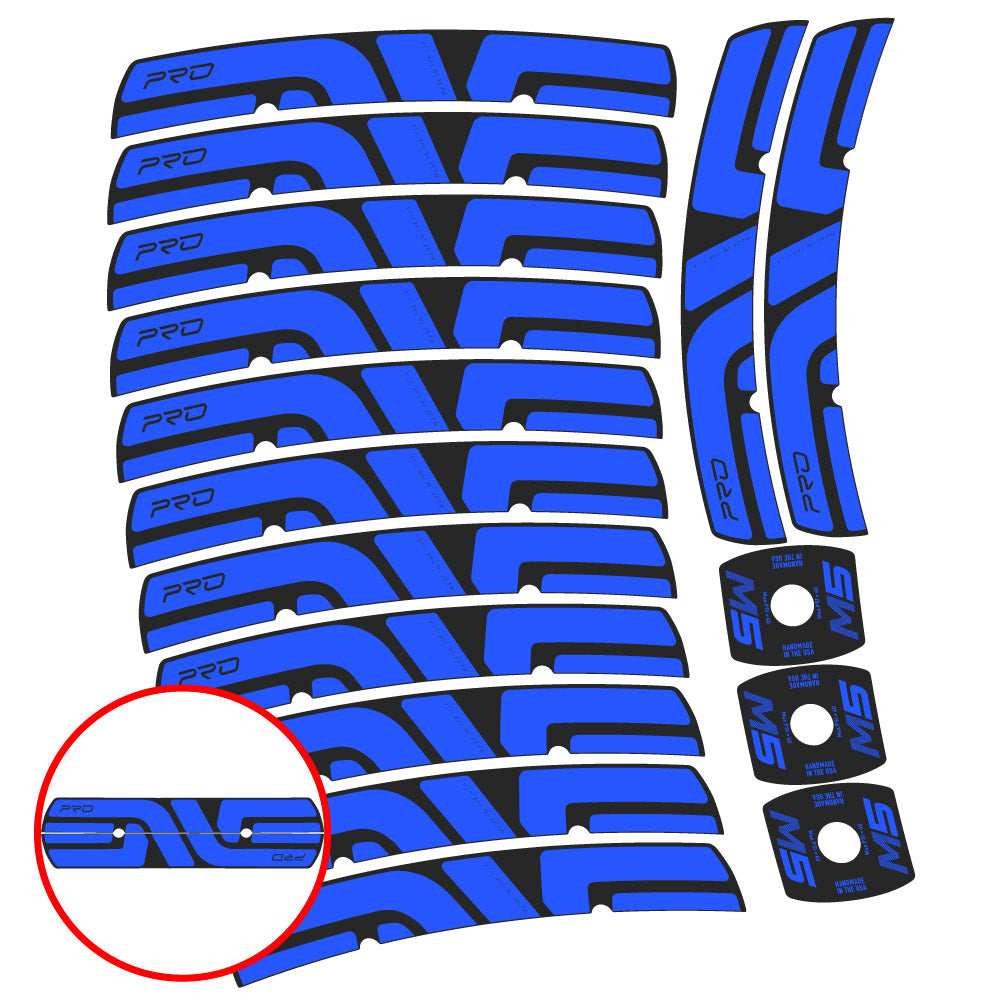 Stickers Enve M Series M5 Pro compatibles Autocollants roues VTT 29"