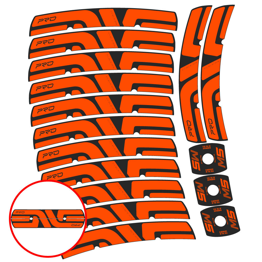 Stickers Enve M Series M5 Pro compatibles Autocollants roues VTT 29"