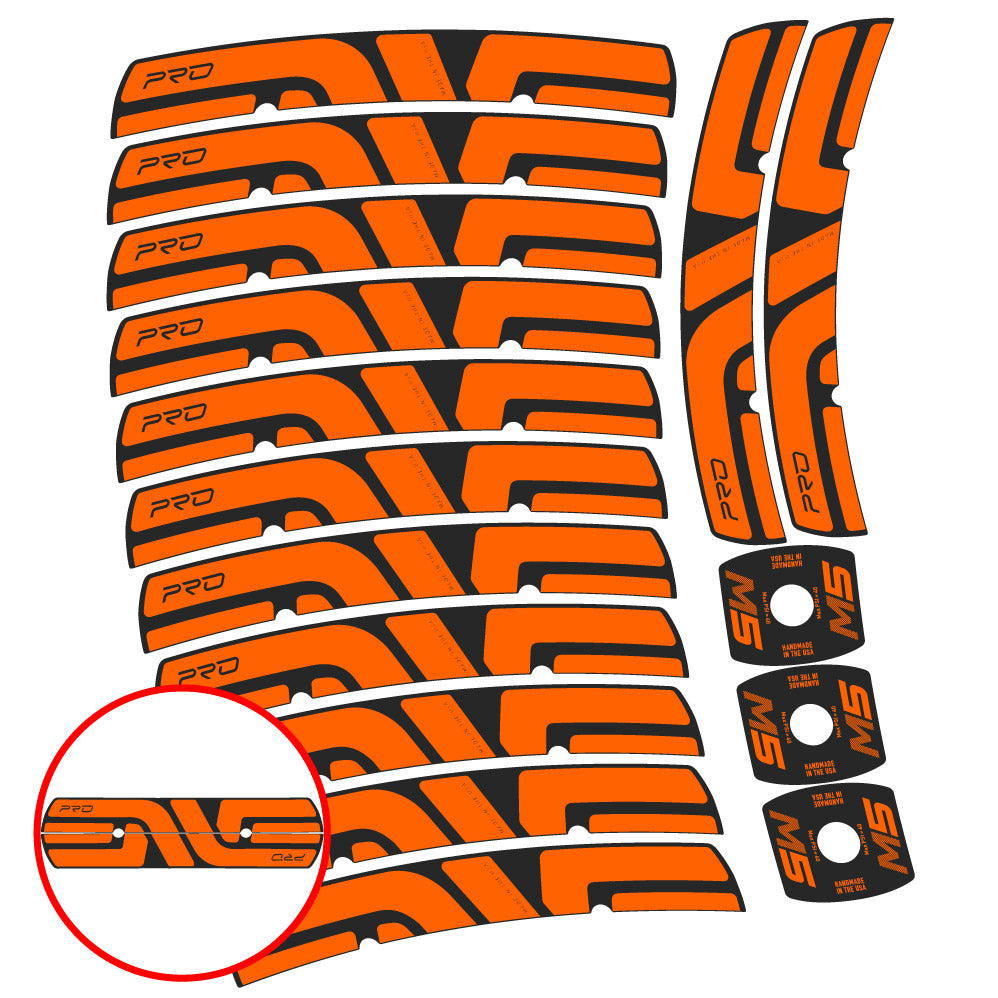 Stickers Enve M Series M5 Pro compatibles Autocollants roues VTT 29"