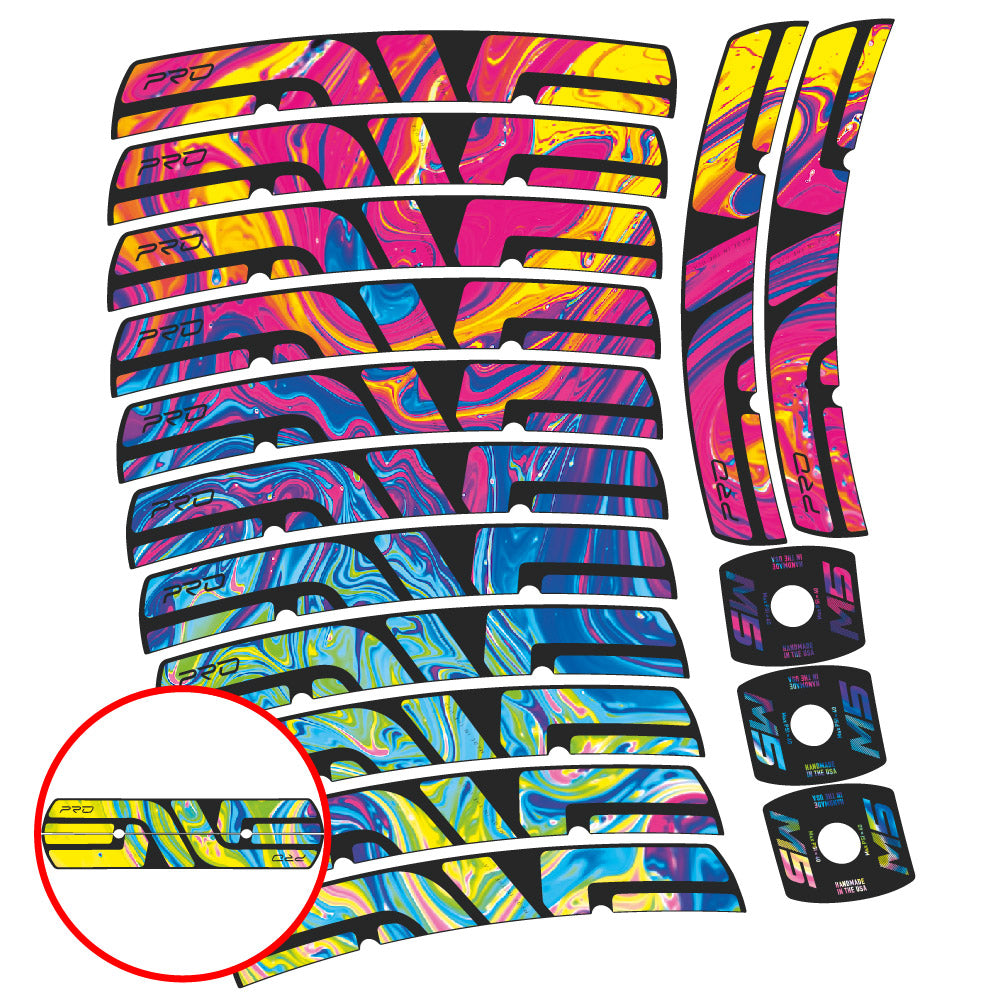 Stickers Enve M Series M5 Pro compatibles Autocollants roues VTT 29"