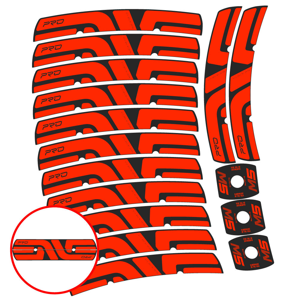 Stickers Enve M Series M5 Pro compatibles Autocollants roues VTT 29"