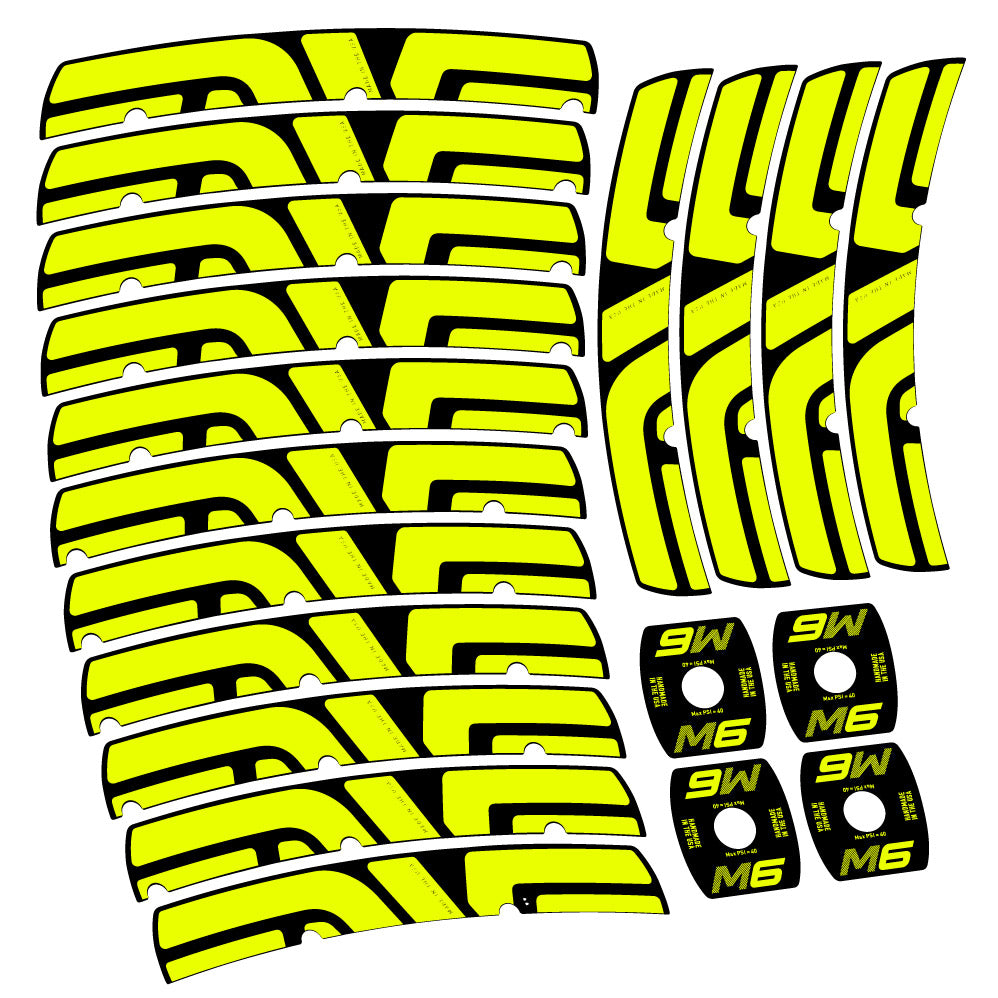 Stickers Enve M Series M6 compatibles Autocollants roues VTT 29"