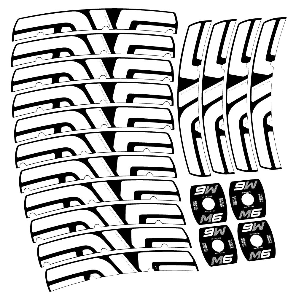 Stickers Enve M Series M6 compatibles Autocollants roues VTT 29"