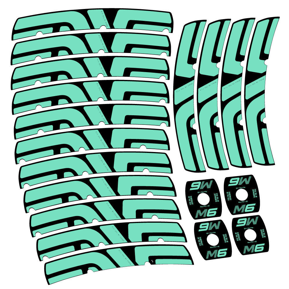 Stickers Enve M Series M6 compatibles Autocollants roues VTT 29"