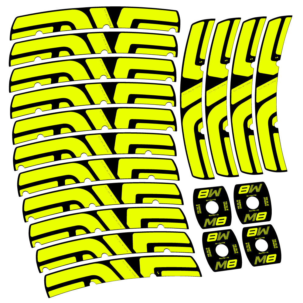 Stickers Enve M Series M8 compatibles Autocollants roues VTT 29"