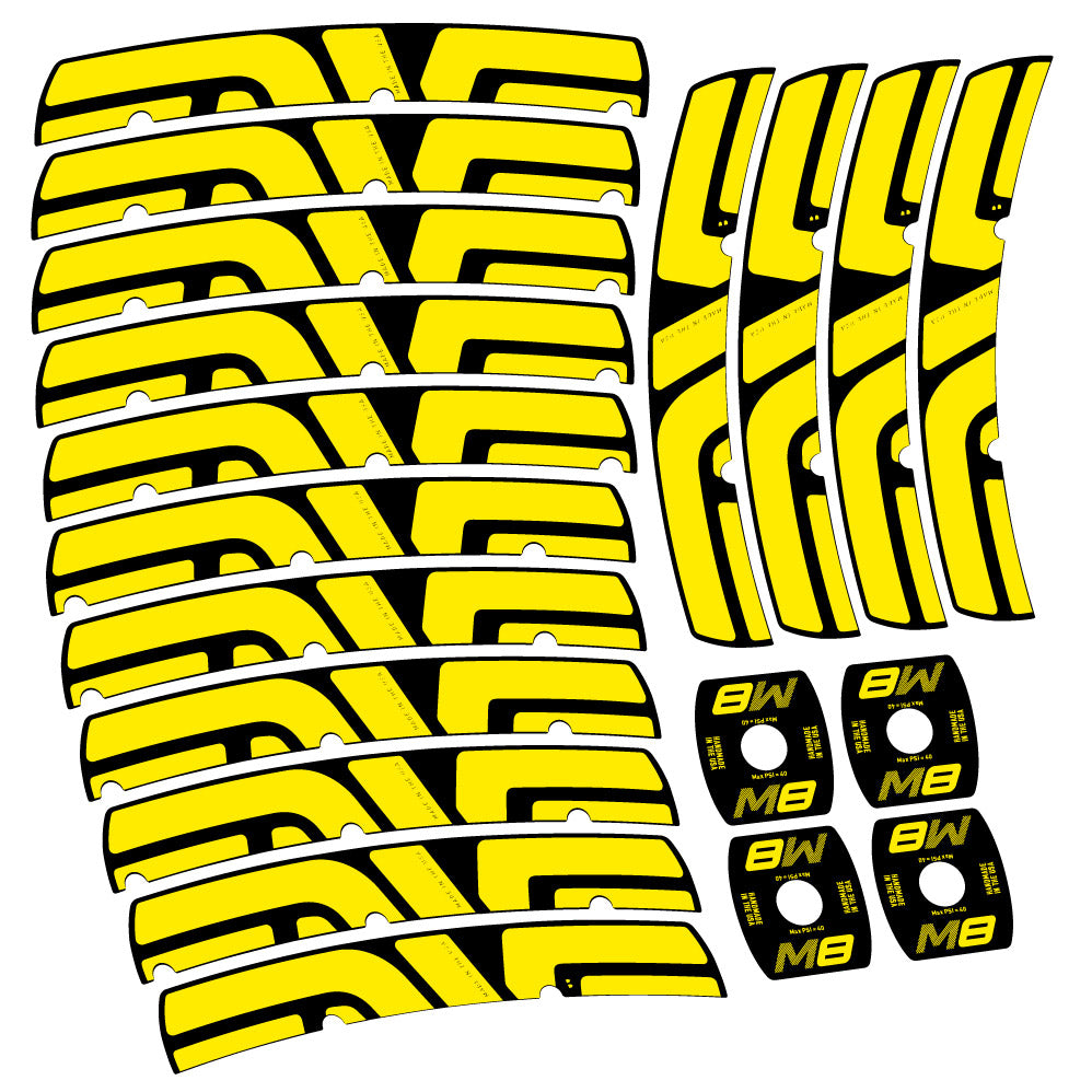 Stickers Enve M Series M8 compatibles Autocollants roues VTT 29"