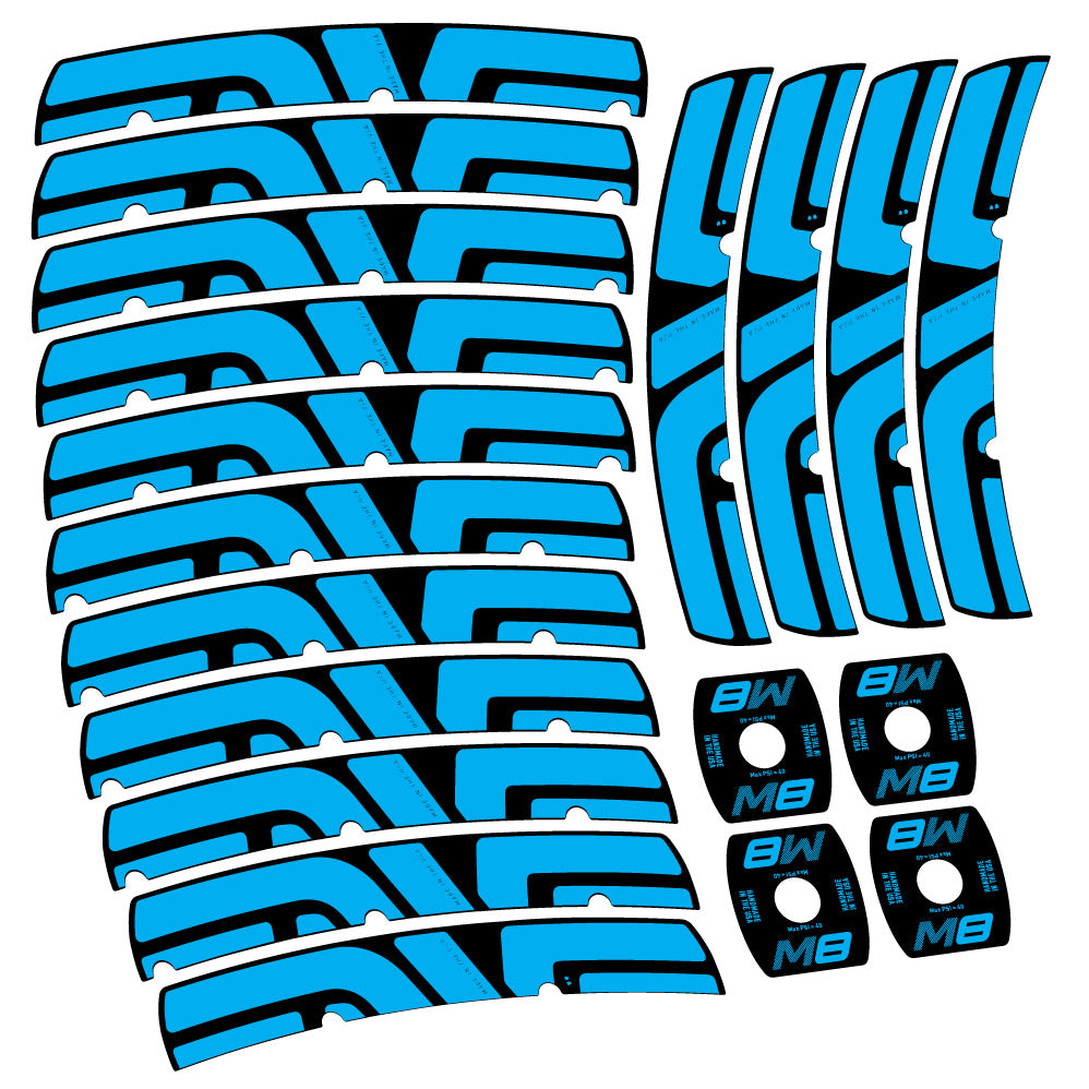 Stickers Enve M Series M8 compatibles Autocollants roues VTT 29"
