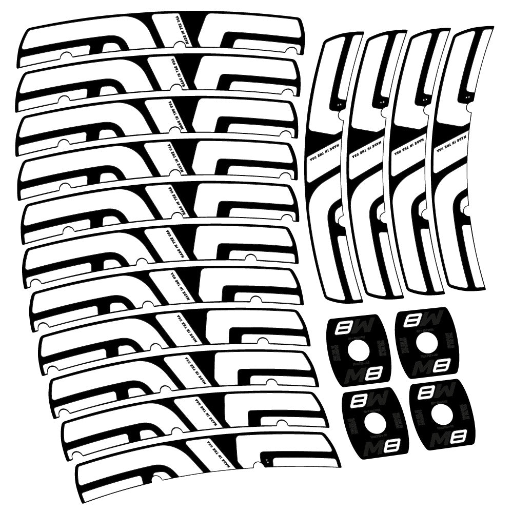Stickers Enve M Series M8 compatibles Autocollants roues VTT 29"