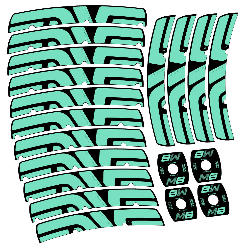 Stickers Enve M Series M8 compatibles Autocollants roues VTT 29"