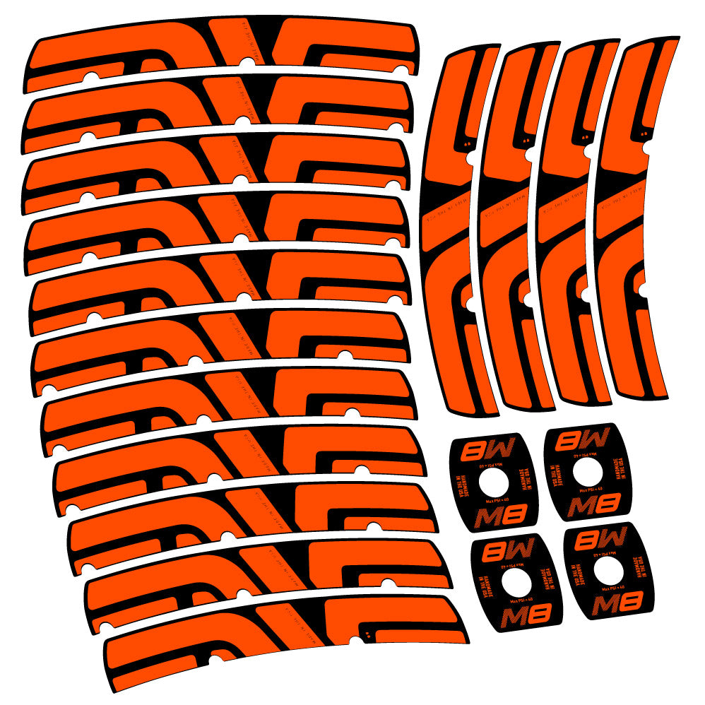 Stickers Enve M Series M8 compatibles Autocollants roues VTT 29"
