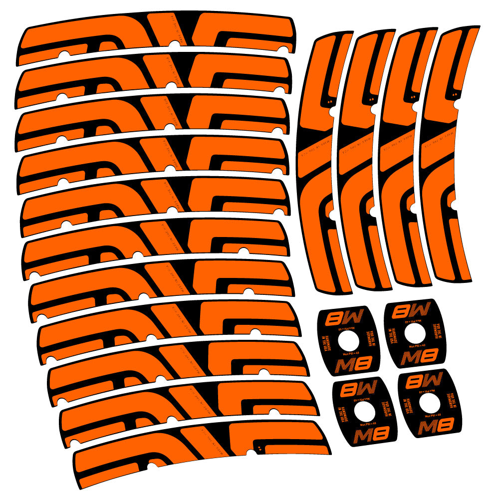 Stickers Enve M Series M8 compatibles Autocollants roues VTT 29"