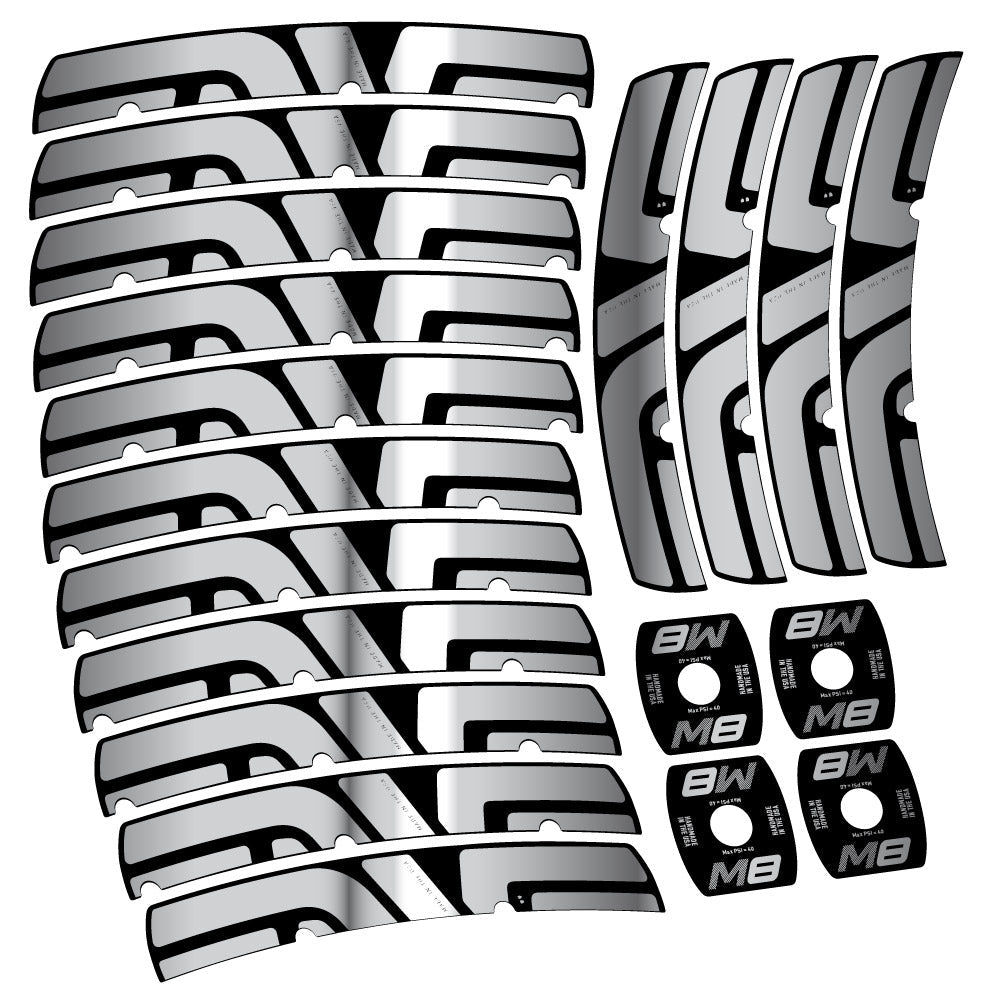 Stickers Enve M Series M8 compatibles Autocollants roues VTT 29"