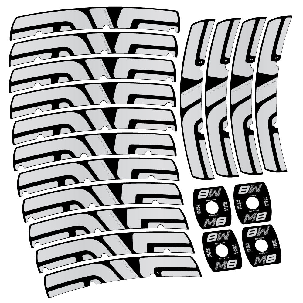 Stickers Enve M Series M8 compatibles Autocollants roues VTT 29"