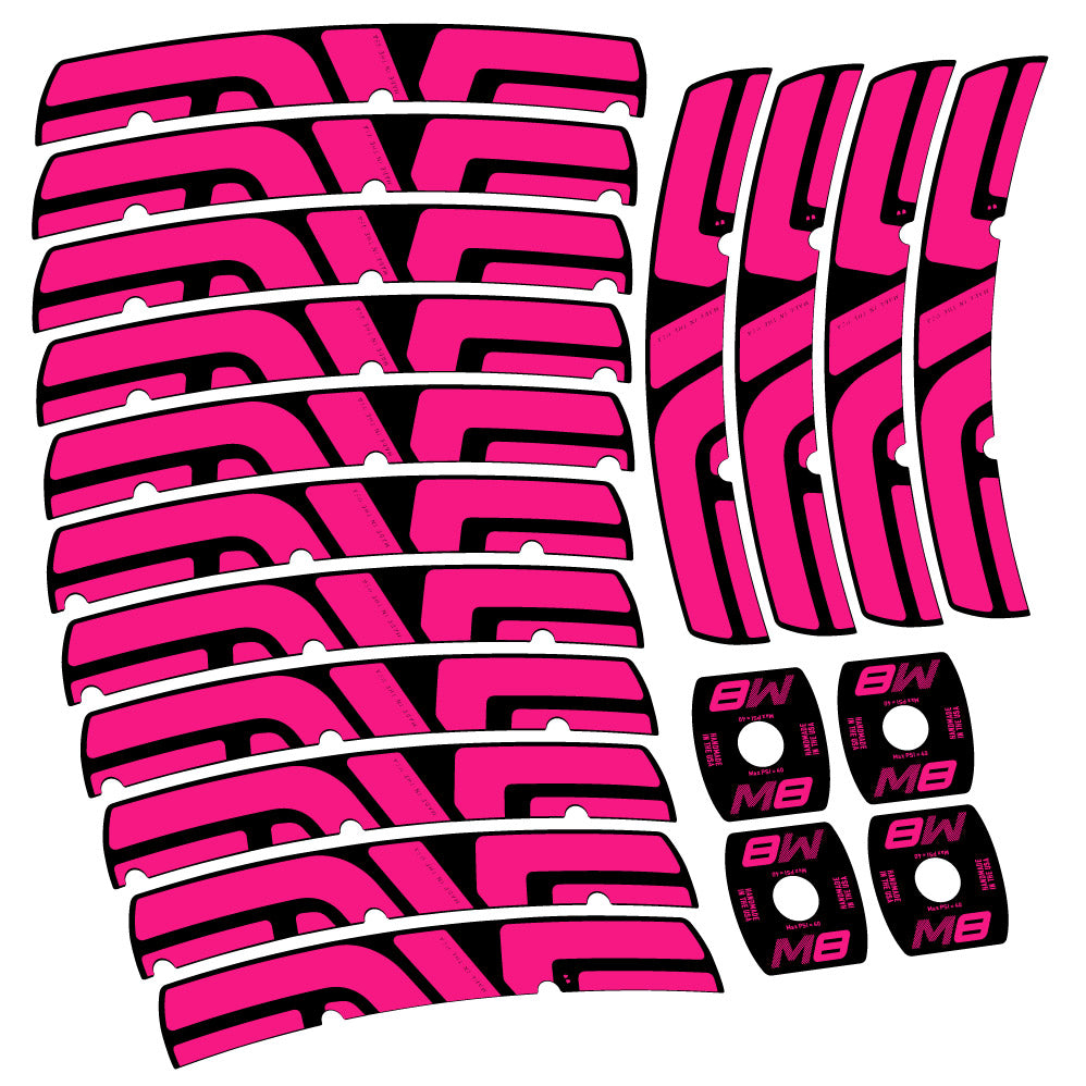 Stickers Enve M Series M8 compatibles Autocollants roues VTT 29"