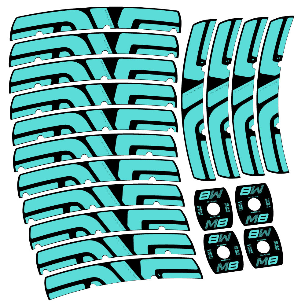 Stickers Enve M Series M8 compatibles Autocollants roues VTT 29"