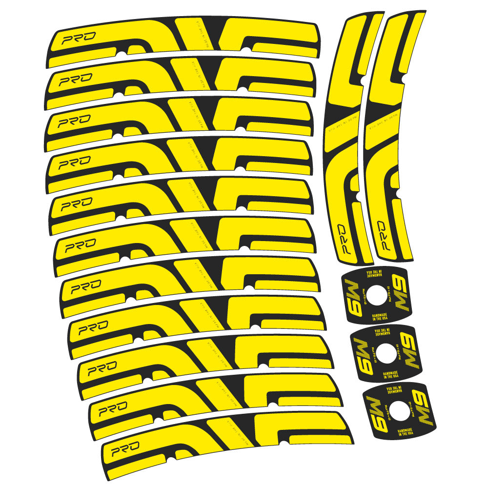 Stickers Enve M Series M9 Pro compatibles Autocollants roues VTT 29"