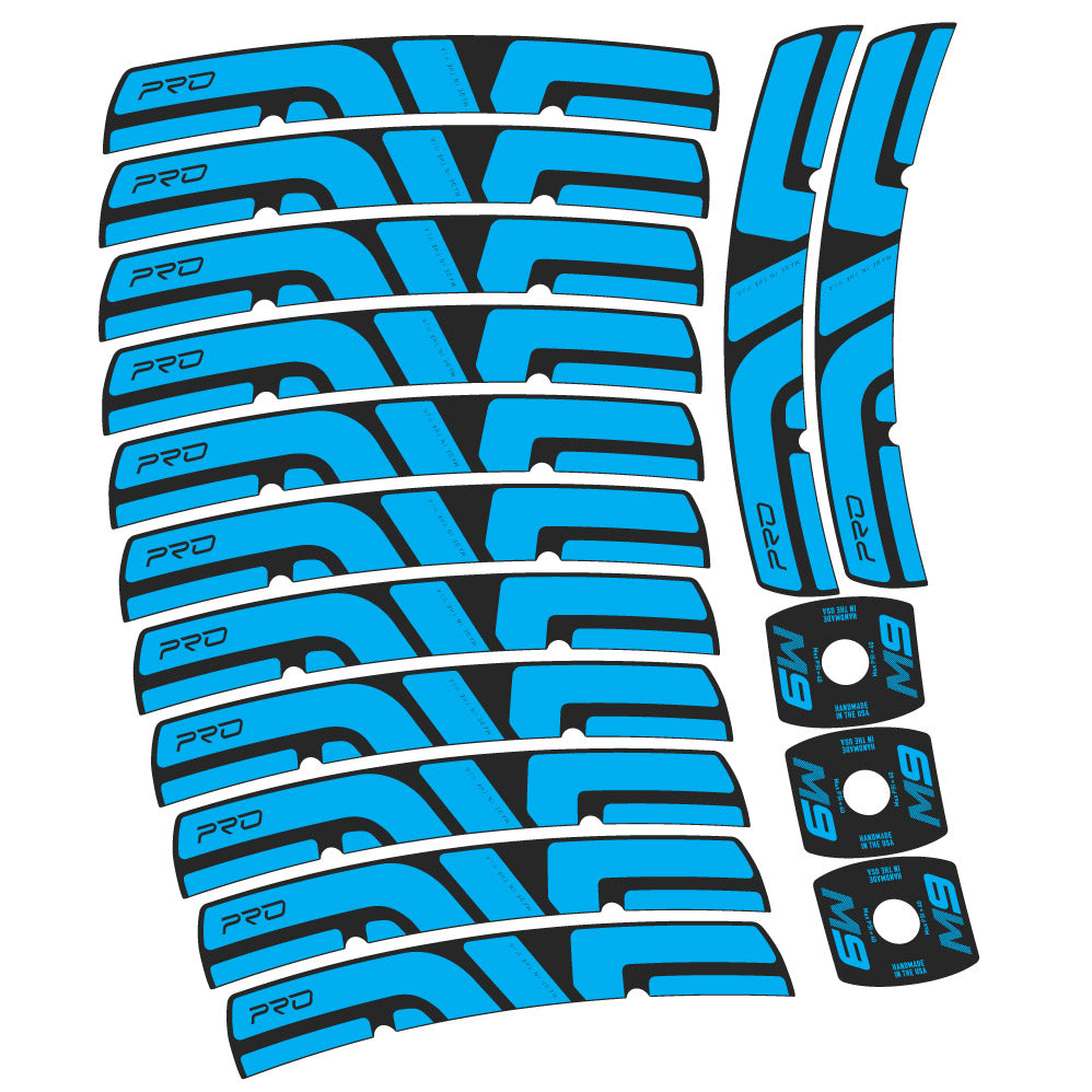 Stickers Enve M Series M9 Pro compatibles Autocollants roues VTT 29"