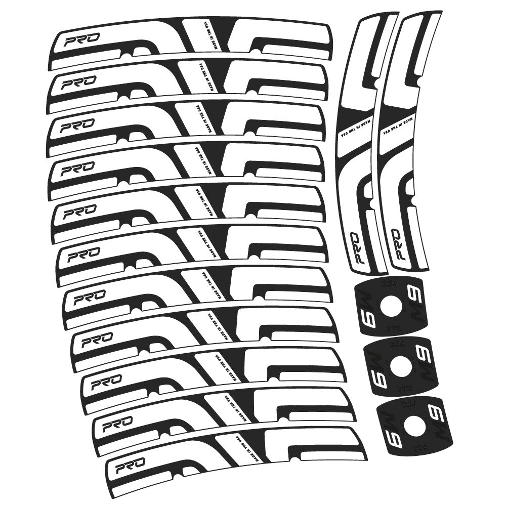 Stickers Enve M Series M9 Pro compatibles Autocollants roues VTT 29"