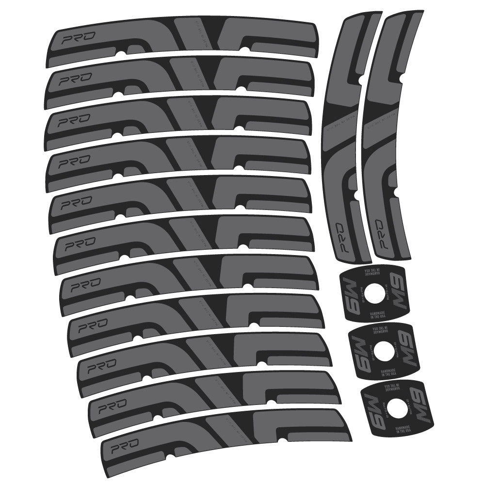 Stickers Enve M Series M9 Pro compatibles Autocollants roues VTT 29"