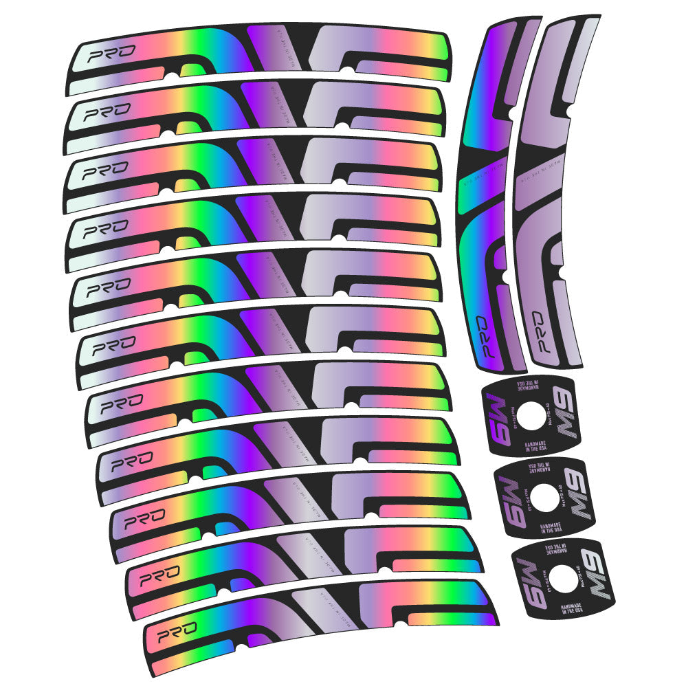 Stickers Enve M Series M9 Pro compatibles Autocollants roues VTT 29"