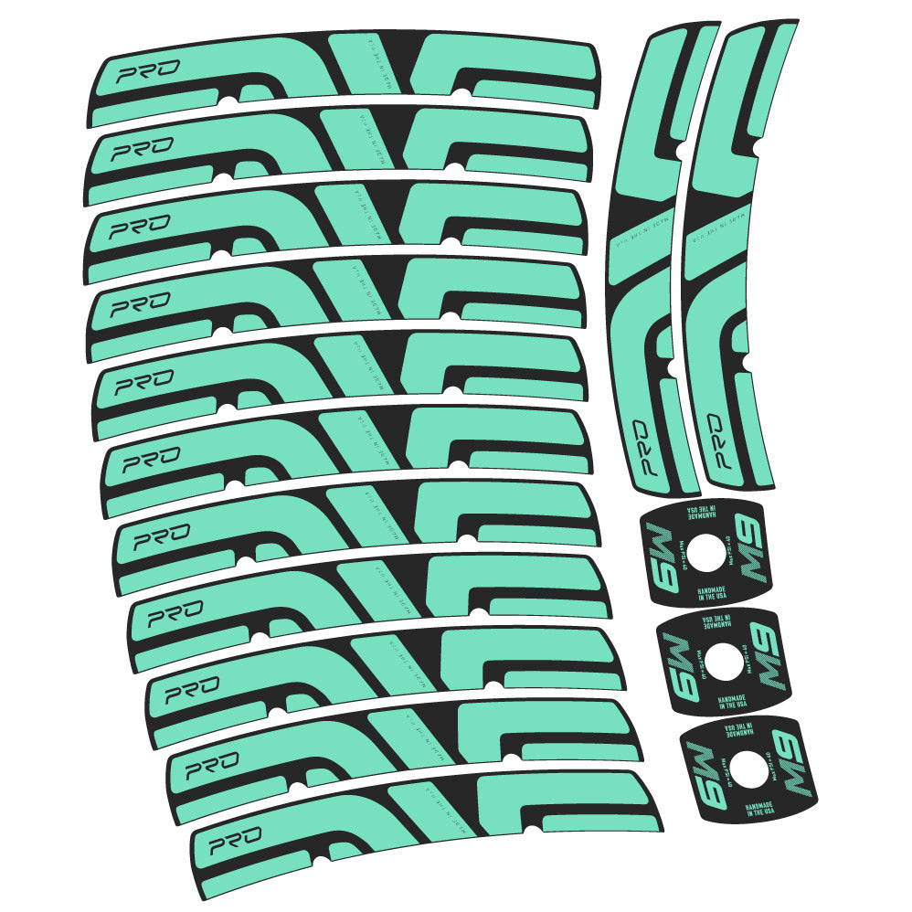 Stickers Enve M Series M9 Pro compatibles Autocollants roues VTT 29"