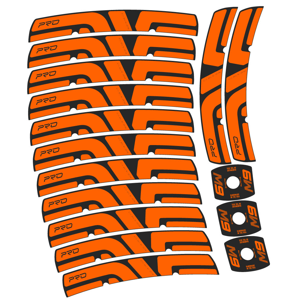 Stickers Enve M Series M9 Pro compatibles Autocollants roues VTT 29"