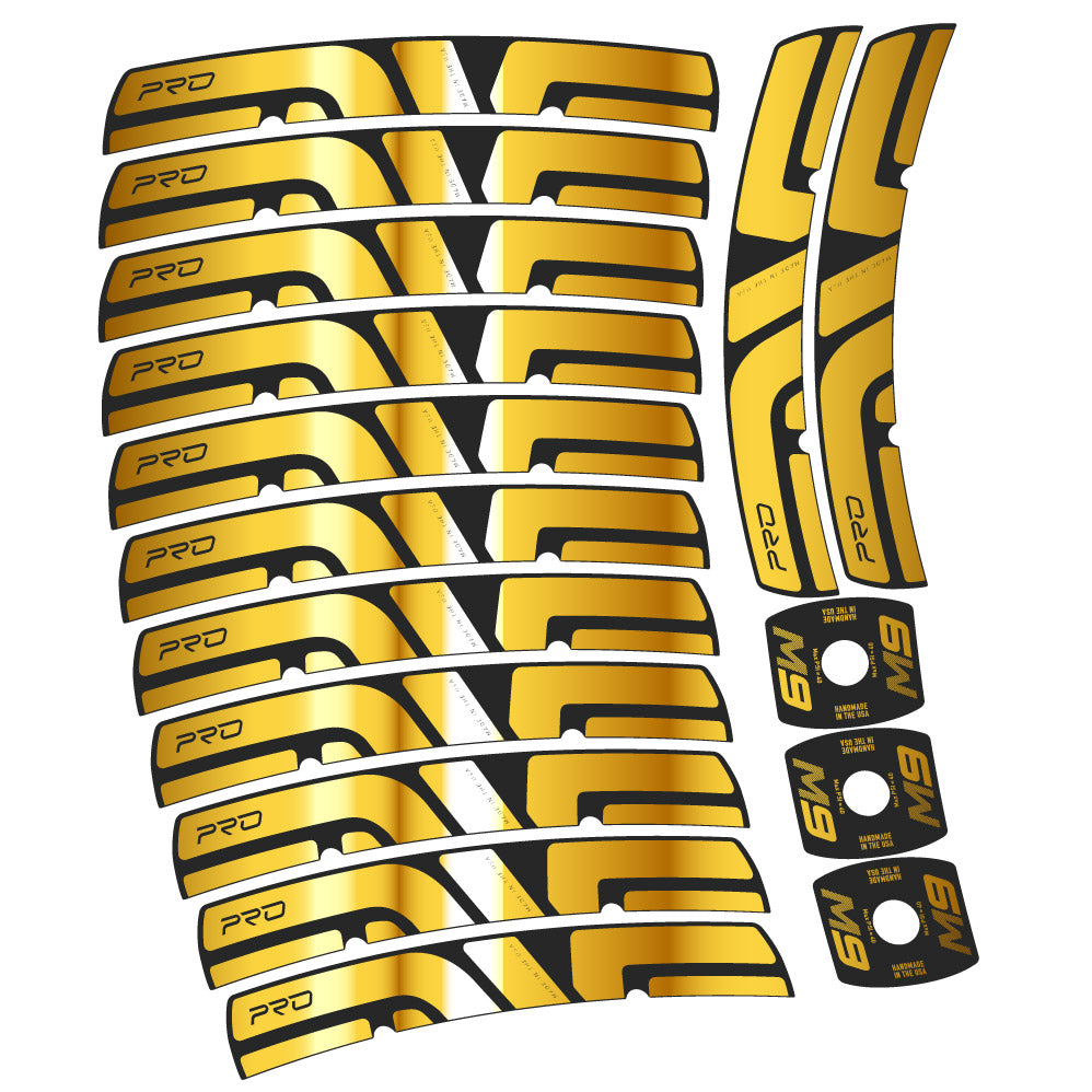 Stickers Enve M Series M9 Pro compatibles Autocollants roues VTT 29"