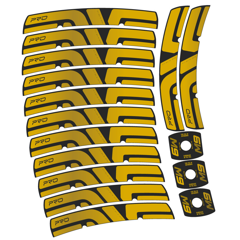 Stickers Enve M Series M9 Pro compatibles Autocollants roues VTT 29"