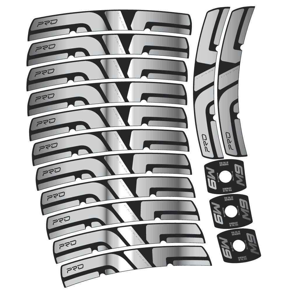 Stickers Enve M Series M9 Pro compatibles Autocollants roues VTT 29"
