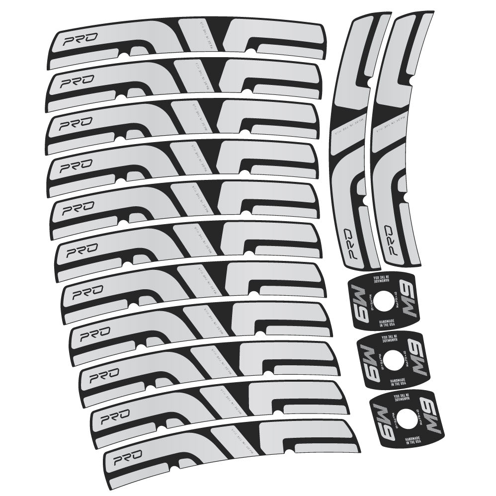 Stickers Enve M Series M9 Pro compatibles Autocollants roues VTT 29"