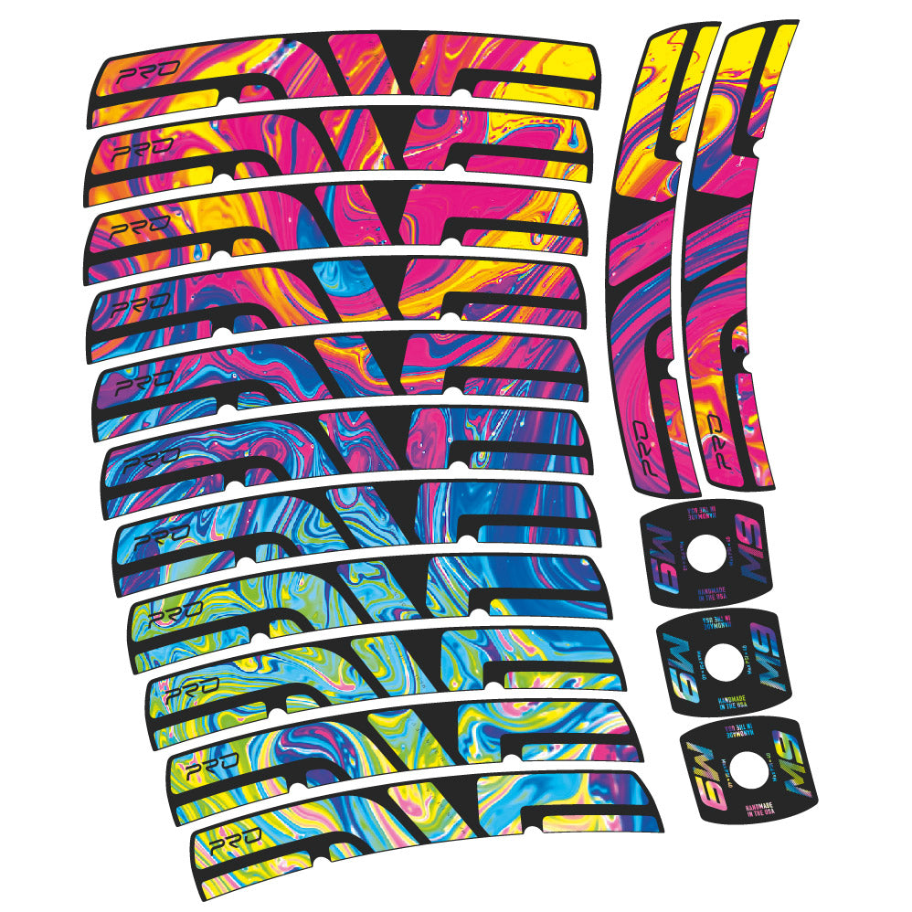Stickers Enve M Series M9 Pro compatibles Autocollants roues VTT 29"