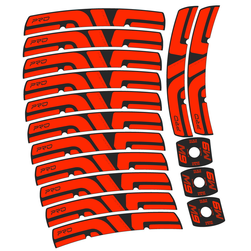 Stickers Enve M Series M9 Pro compatibles Autocollants roues VTT 29"
