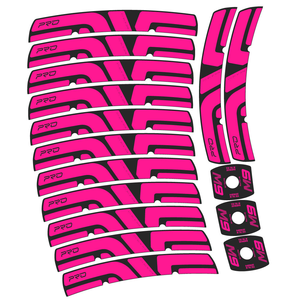 Stickers Enve M Series M9 Pro compatibles Autocollants roues VTT 29"