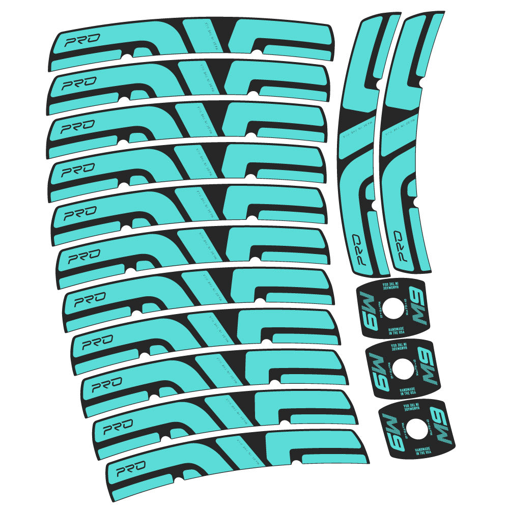 Stickers Enve M Series M9 Pro compatibles Autocollants roues VTT 29"