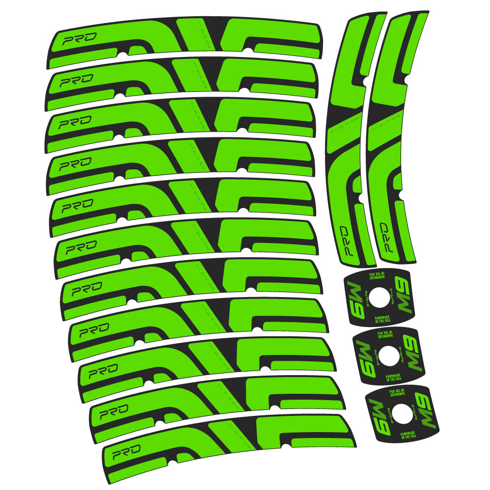 Stickers Enve M Series M9 Pro compatibles Autocollants roues VTT 29"