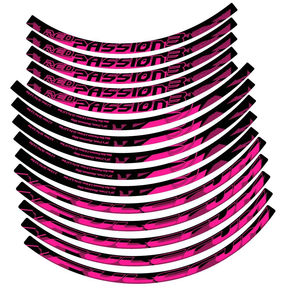 Stickers Fulcrum Red Passion 3 compatibles Autocollants roues VTT 29"