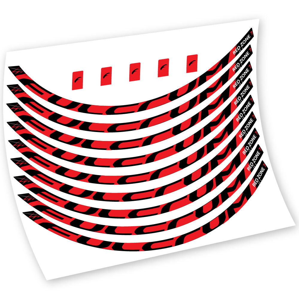 Stickers Fulcrum Red Zone 7 compatibles Autocollants roues VTT