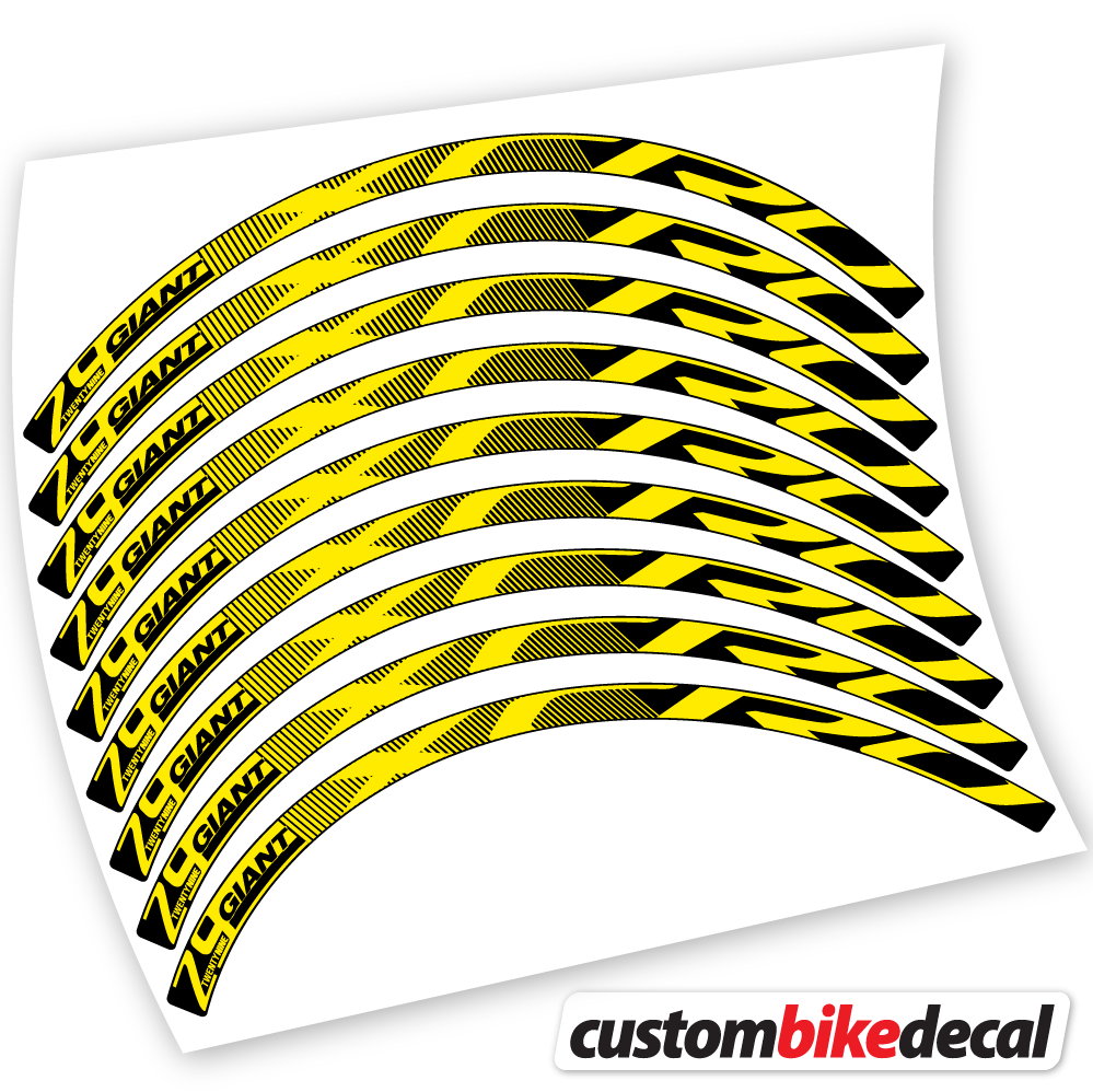 Yellow decal for Giant XCR 0 29ER CARBON XC Bikes MTB MTB wheel – bike sticker vinyl