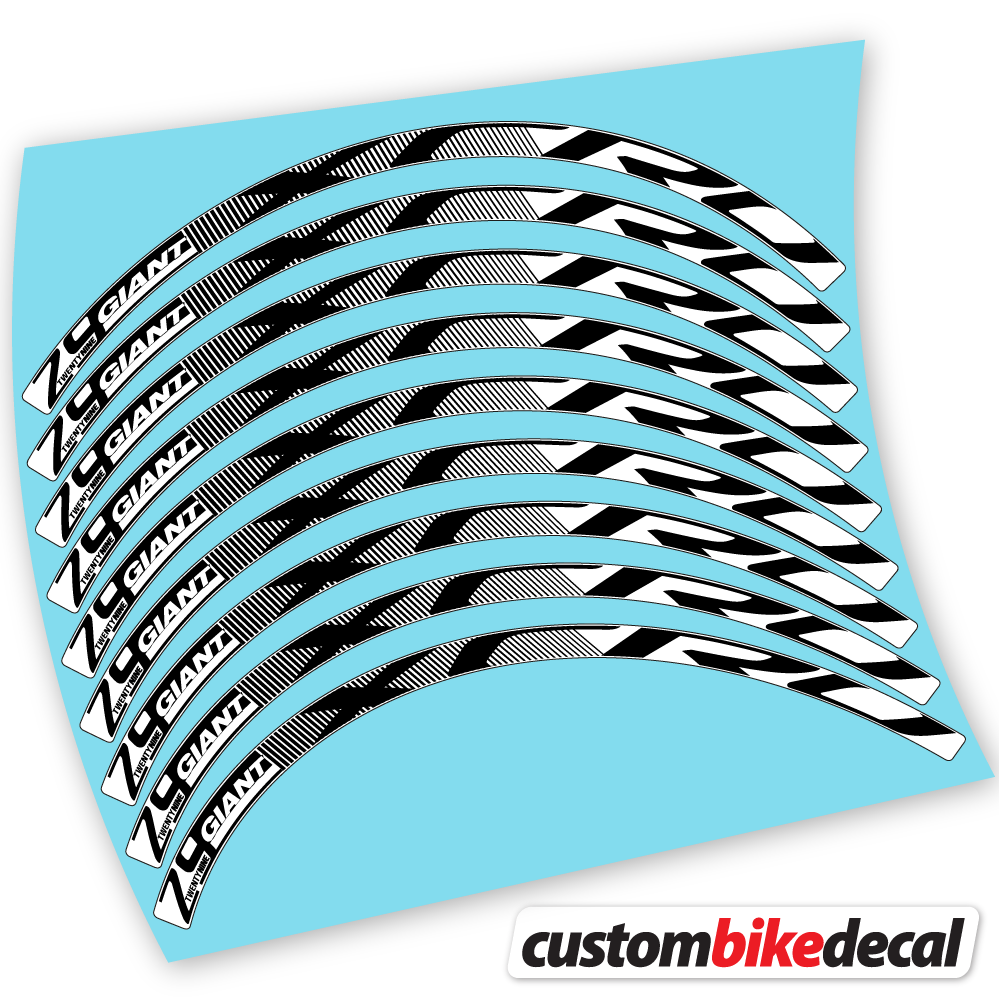 White decal for Giant XCR 0 29ER CARBON XC Bikes MTB MTB wheel – bike sticker vinyl