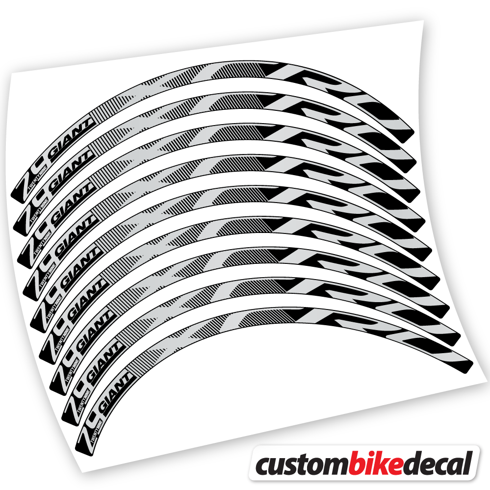 Light Silver decal for Giant XCR 0 29ER CARBON XC Bikes MTB MTB wheel – bike sticker vinyl