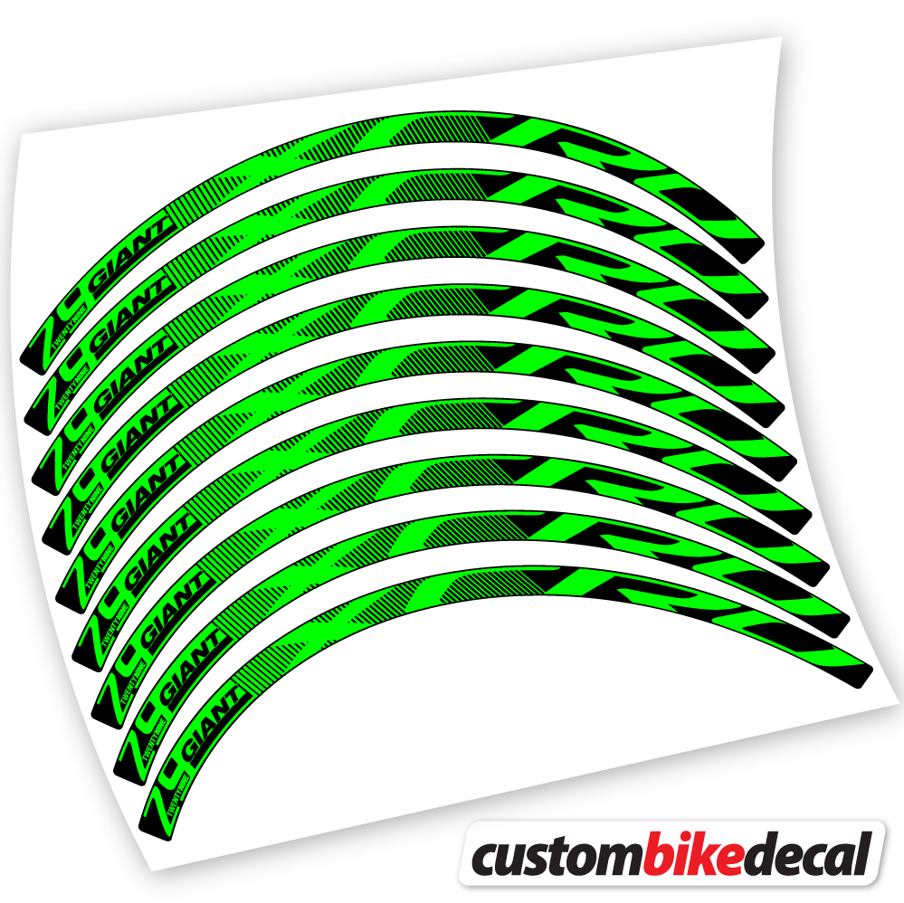Neon Green decal for Giant XCR 0 29ER CARBON XC Bikes MTB MTB wheel – bike sticker vinyl
