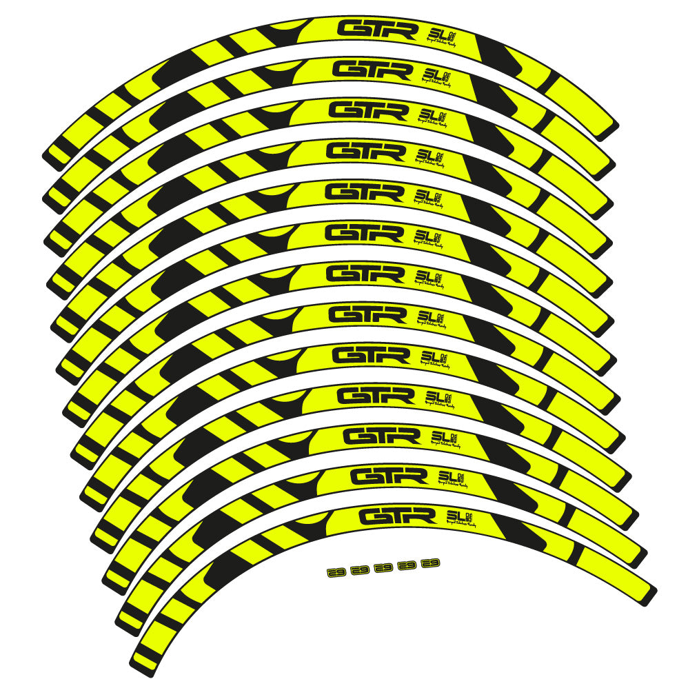 Stickers Gurpil GTR Tubeless Ready SL20 Boost compatibles Autocollants roues VTT 29"