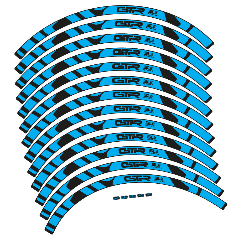 Stickers Gurpil GTR Tubeless Ready SL20 Boost compatibles Autocollants roues VTT 29"