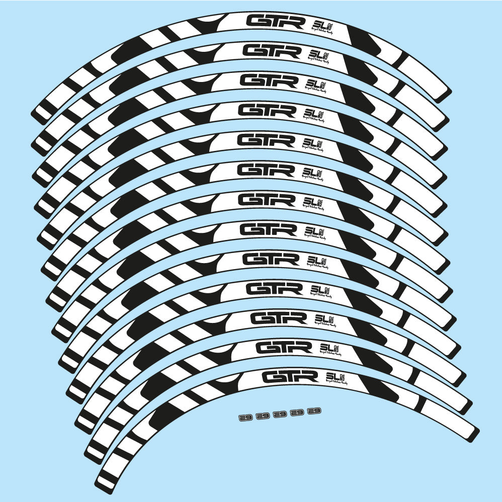 Stickers Gurpil GTR Tubeless Ready SL20 Boost compatibles Autocollants roues VTT 29"