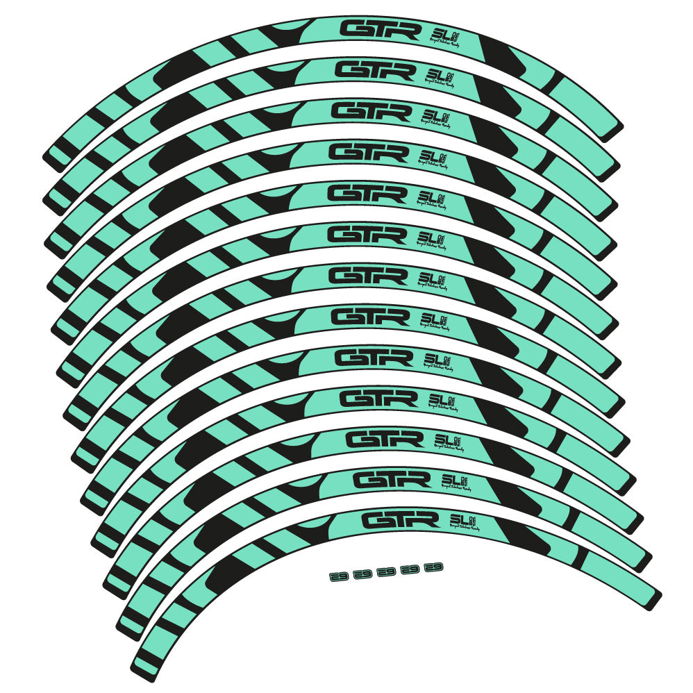 Stickers Gurpil GTR Tubeless Ready SL20 Boost compatibles Autocollants roues VTT 29"