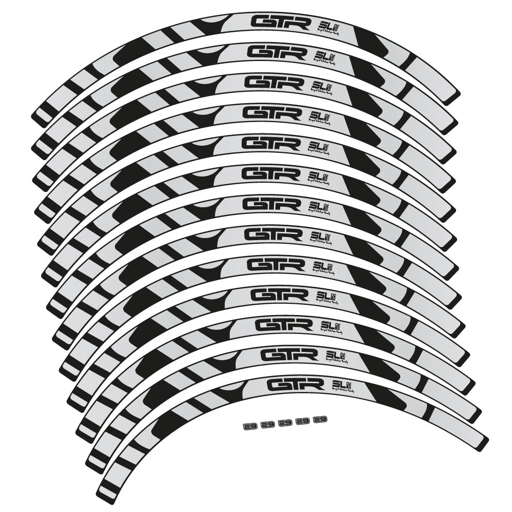 Stickers Gurpil GTR Tubeless Ready SL20 Boost compatibles Autocollants roues VTT 29"