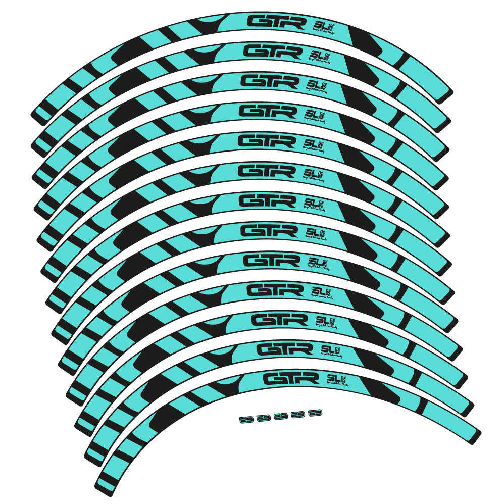 Stickers Gurpil GTR Tubeless Ready SL20 Boost compatibles Autocollants roues VTT 29"