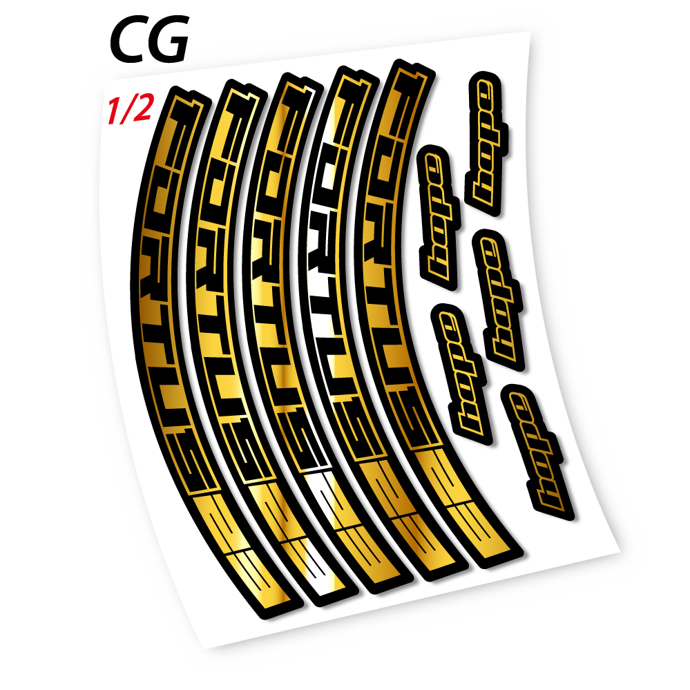 Stickers Hope Fortus 23 compatibles Autocollants roues VTT